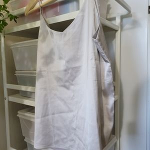Silver silk camisole